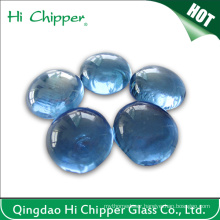 Light Blue Glass Gemstone Fire Pit